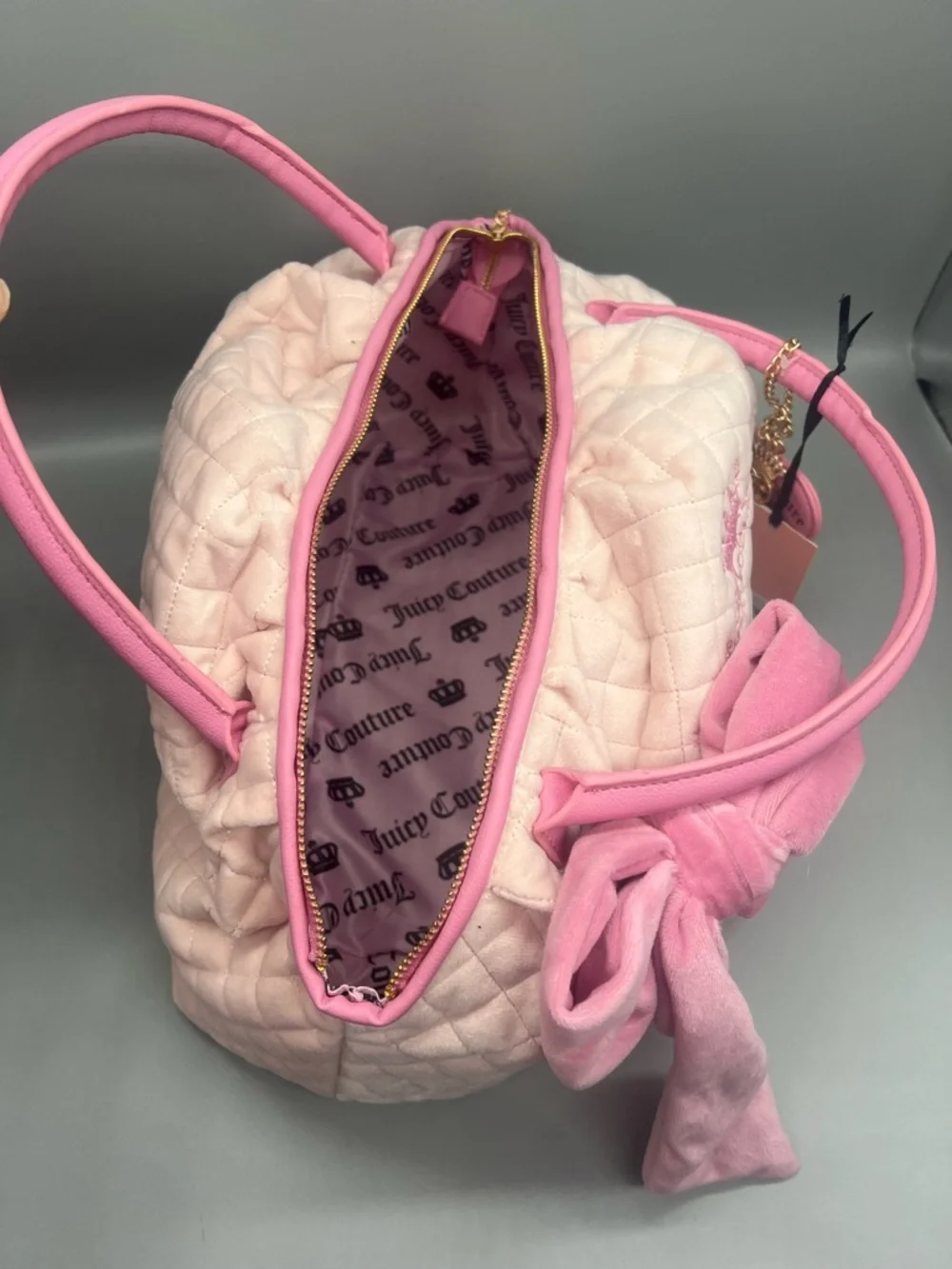 Juicy couture juicy tale bowlers purse